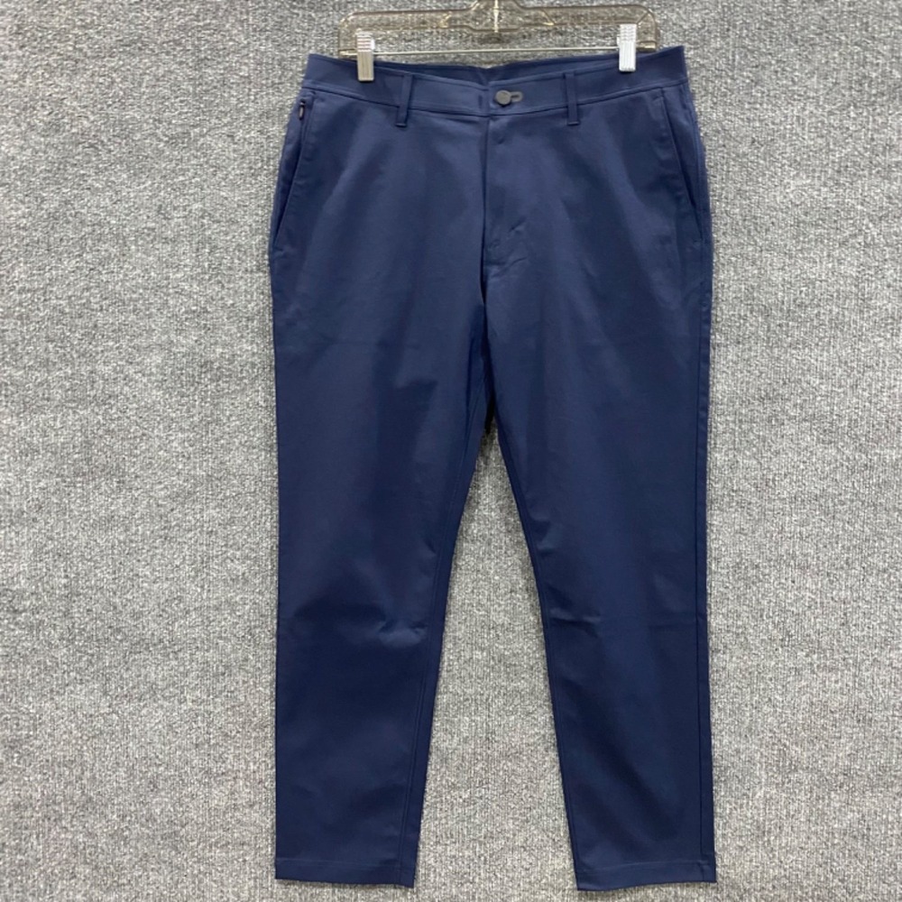 Public Rec Everyday Pant Chino Pants Mens 32x30 Navy Blue Stretch Tapered Leg